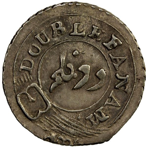 MADRAS PRESIDENCY: AR 2 fanams (1.86g), ND (1808), lovely EF