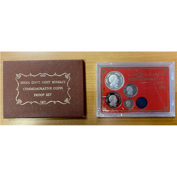 INDIA: Republic, 4-coin proof set, 1985-B