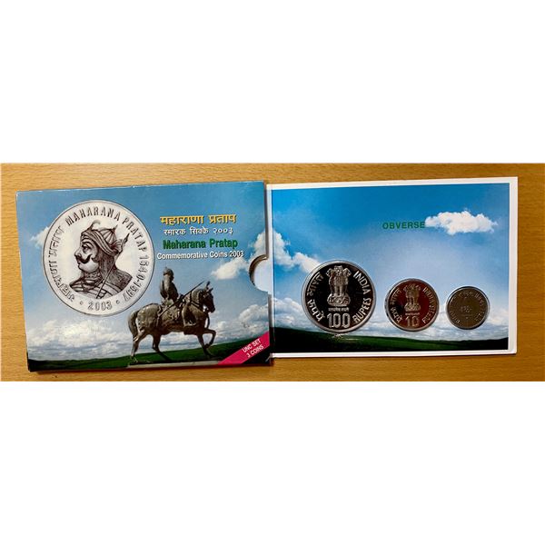 INDIA: Republic, 3-coin mint set, 2003