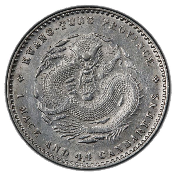 KWANGTUNG: AR 20 cents, ND (1890-1908), PCGS AU58