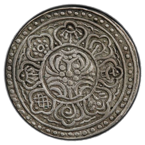 TIBET: AR ga-den tangka, ND (1899-1907), PCGS EF details