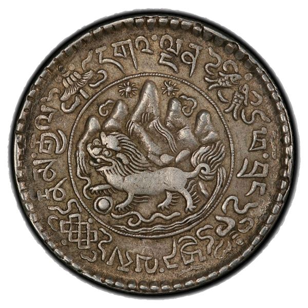 TIBET: AR 3 srang, BE 16-11 (1937), PCGS AU55