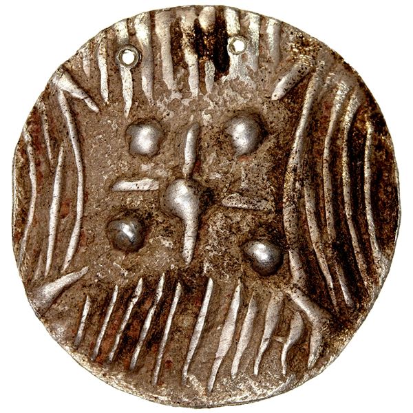 MINEMAW: Anonymous, ca. 10th/13th century, AR amulet (6.14g), EF