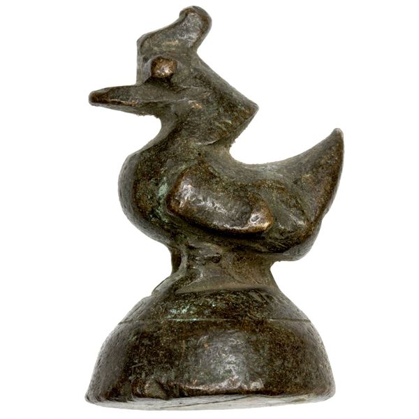 BURMA/MYANMAR: 19th to early 20th century, bronze opium weight (162.65g), VF
