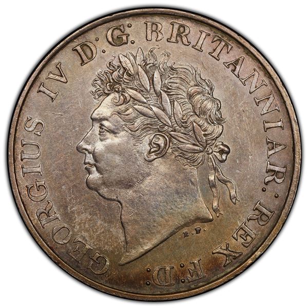 CEYLON: George IV, 1820-1830, AR rixdollar, 1821, PCGS AU55