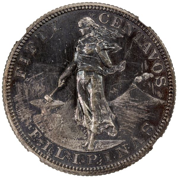 PHILIPPINES: U.S. Territory, AR 50 centavos, 1904, NGC MS63