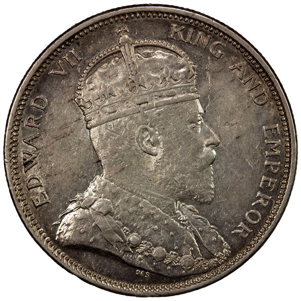 STRAITS SETTLEMENTS: AR dollar, 1903-B, VF-EF