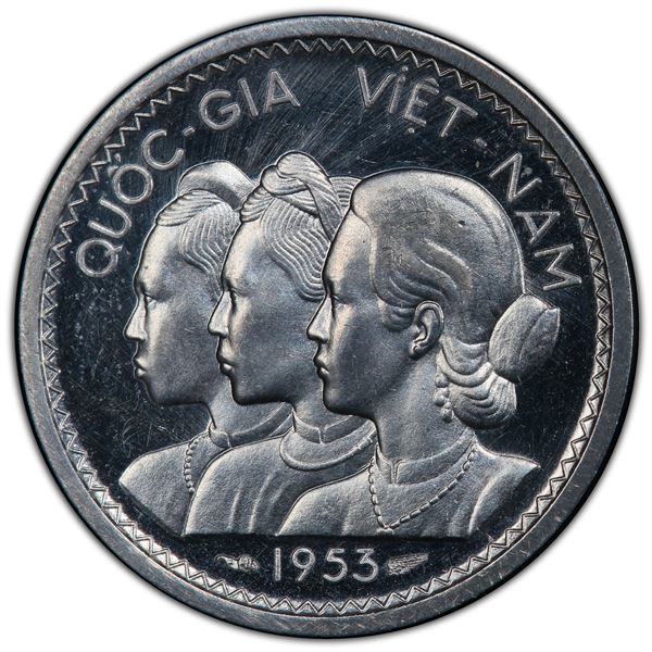VIET NAM (SOUTH): Republic, 10 su, 1953, PCGS Specimen 63