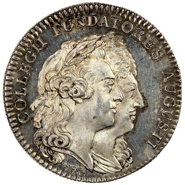 FRANCE: Louis XV, 1715-1774, AR jeton (12.76g), 1763, AU