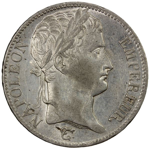 FRANCE: Napoleon I, as Emperor, 1804-1814, AR 5 francs, 1811-A, AU