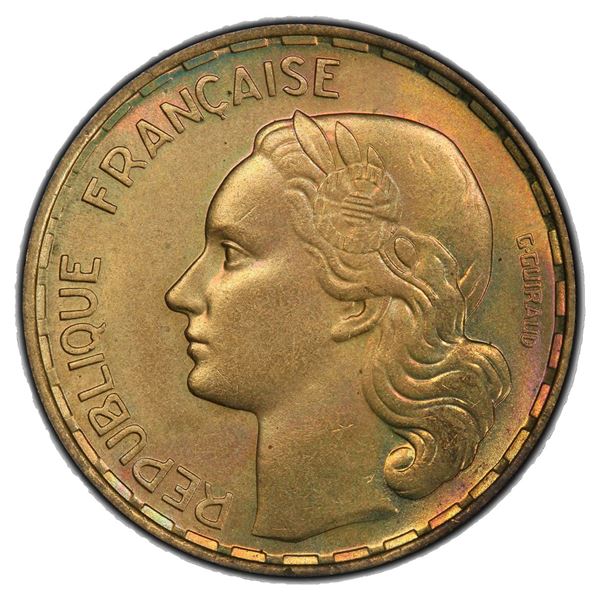 FRANCE: Fourth Republic, 50 francs, 1958, PCGS MS65