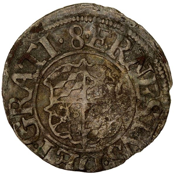 COLOGNE (ARCHBISHOPRIC): Ernst of Bavaria, 1583-1612, AR 8 heller (0.78g) (15)74, VF