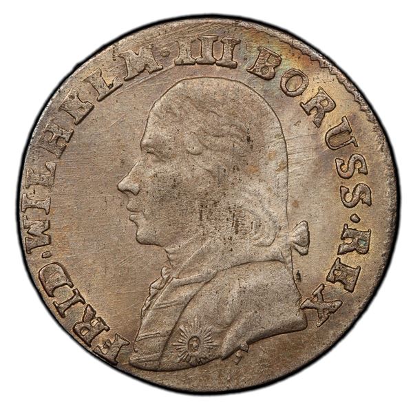 PRUSSIA: Friedrich Wilhelm III, 1797-1840, BI 3 gröscher, 1806-A, PCGS MS63
