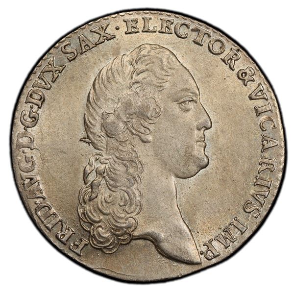 SAXONY: Friedrich August III, 1763-1806, AR doppelgroschen, 1790, PCGS MS62