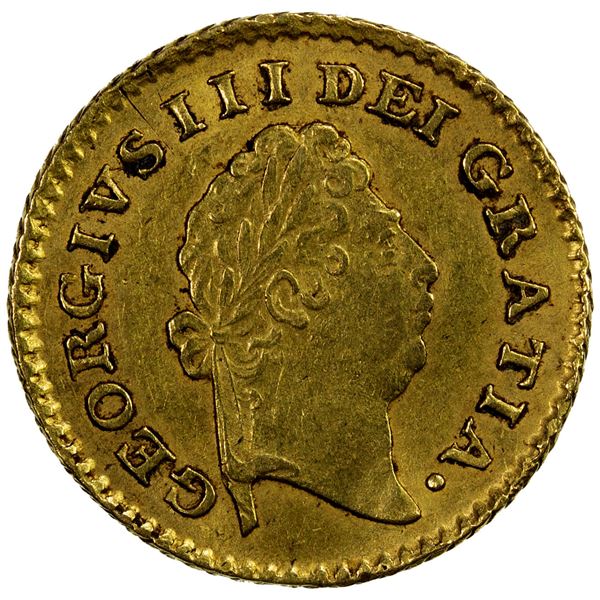 GREAT BRITAIN: George III, AV 1/3 guinea, 1800, EF