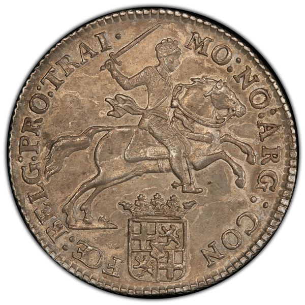 UTRECHT: Dutch Republic, AR ½ ducaton, 1780, PCGS AU58