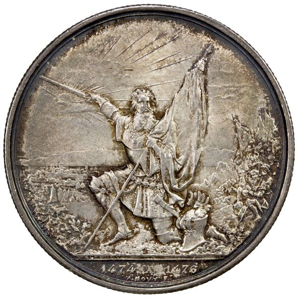 SWITZERLAND: AR 5 francs, 1874, choice AU