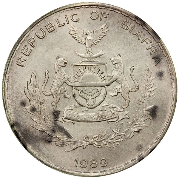 BIAFRA: Republic, AR pound, 1969, UNC