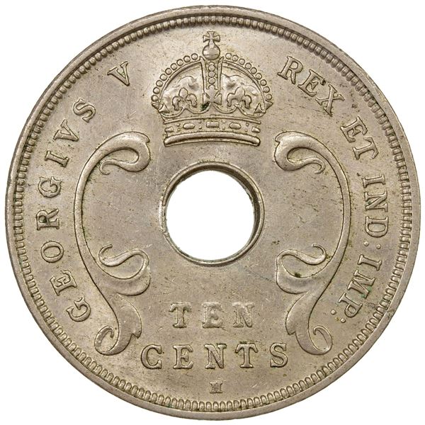 EAST AFRICA & UGANDA: George V, penny, 1918-H, Choice AU