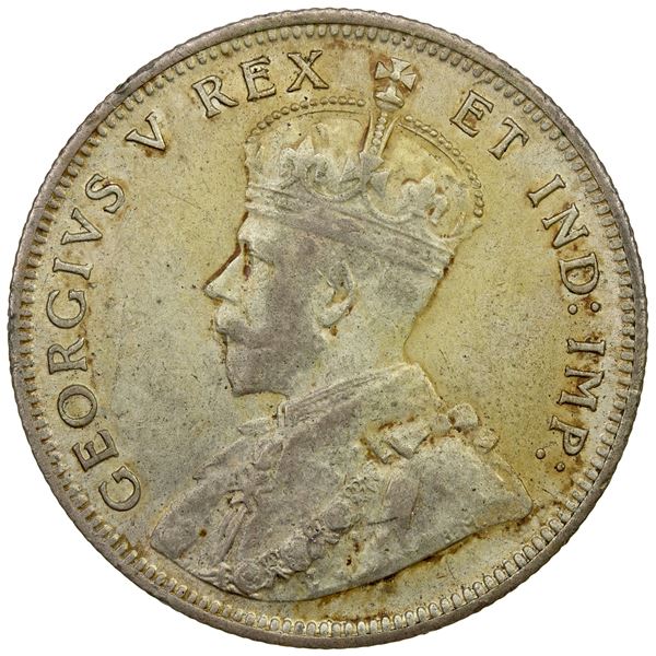 EAST AFRICA: George V, AR florin, 1920-H, VF-EF