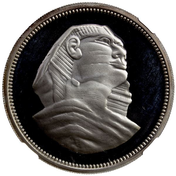 EGYPT: AR 5 pounds, 1993/AH1414, NGC Proof 68 Ultra Cameo
