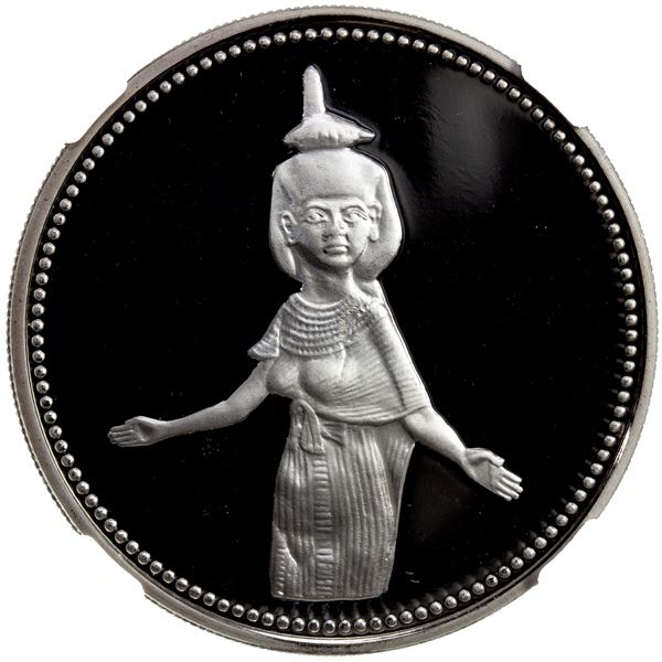 EGYPT: AR 5 pounds, 1993/AH1414, NGC Proof 69 Ultra Cameo