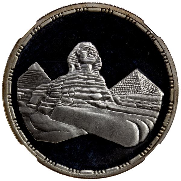 EGYPT: AR 5 pounds, 1994/AH1415, NGC Proof 68 Ultra Cameo