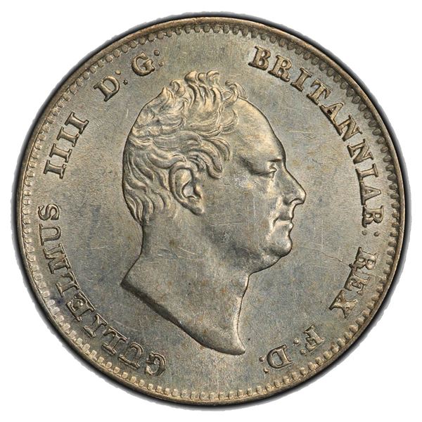 ESSEQUIBO AND DEMERARY: William IV, AR ¼ guilder, 1835, PCGS MS63