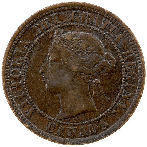 CANADA: Victoria, AE cent, 1884, VF