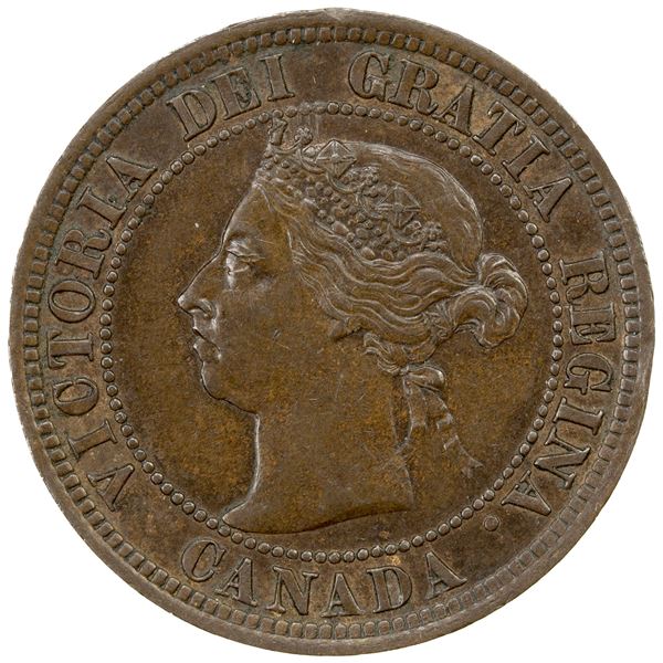 CANADA: Victoria, AE cent, 1891, SL-SD, Obv 2, EF