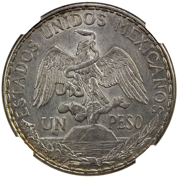 MEXICO: Estados Unidos, AR peso, 1913, NGC UNC details