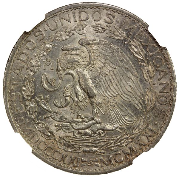 MEXICO: Estados Unidos, AR 2 pesos, 1921-Mo, NGC MS61
