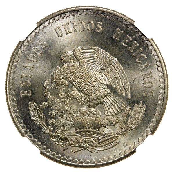 MEXICO: Estados Unidos, AR 5 pesos, 1948-Mo, NGC MS66