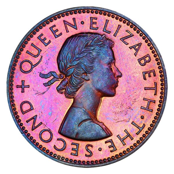 NEW ZEALAND: ½ penny, 1963, VIP Proof of Record, PCGS PF64 RB