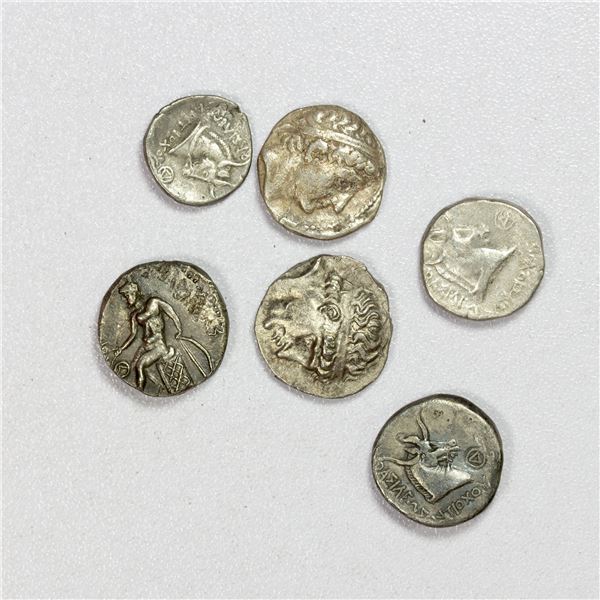 SELEUKID KINGDOM: Antiochos I Soter, 281-261 BC, LOT of 6 silver coins