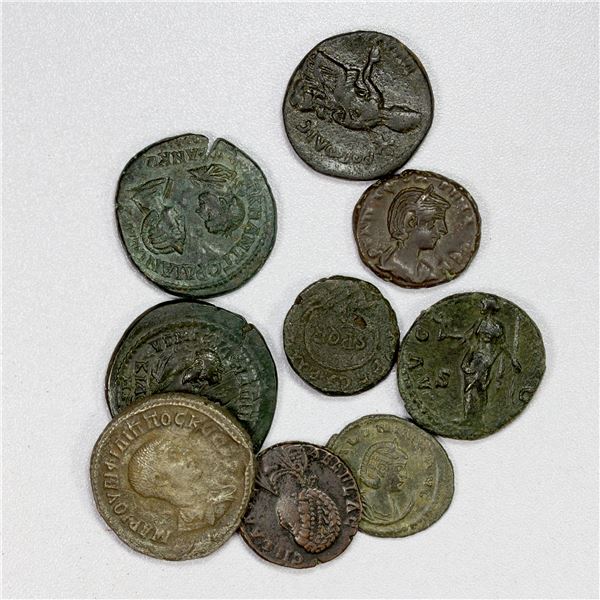 ROMAN EMPIRE: LOT of 9 imperial & provincial bronzes