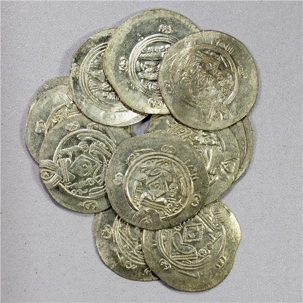 TABARISTAN: Sulayman, 787-789, LOT of 12 silver hemidrachms