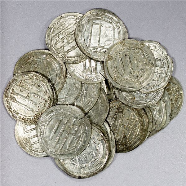 ABBASID: al-Mahdi, 775-785, LOT of 24 silver dirhams