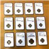 Image 1 : TURKEY: LOT of 12 certified coins