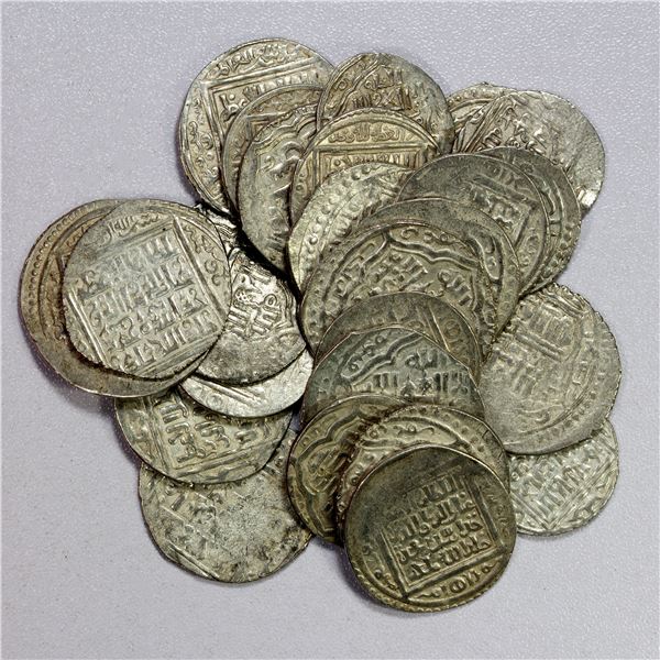 ILKHAN: Uljaytu, 1304-1316, LOT of 25 silver coins, series A