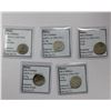 Image 1 : ILKHAN: Sulayman, 1339-1346, LOT of 5 silver coins
