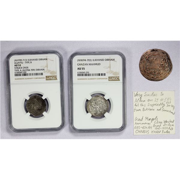 ILKHAN: LOT of 3 coins
