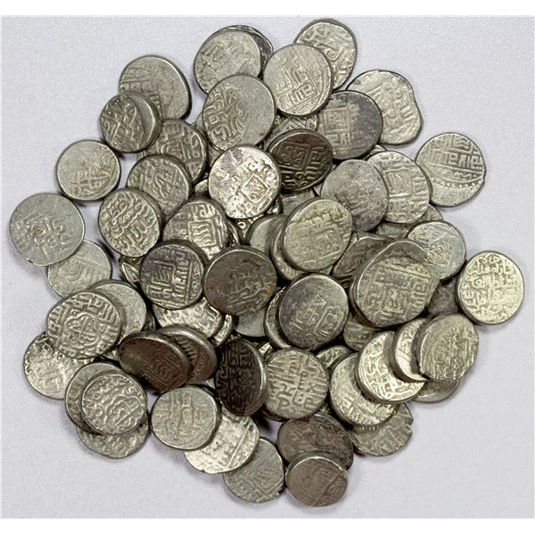 AQ QOYUNLU: LOT of 79 silver tankas