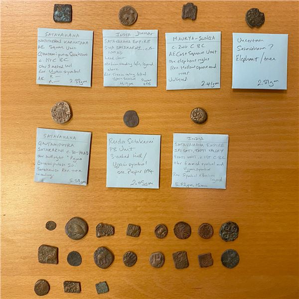 ANCIENT INDIA: LOT of 26 copper coins