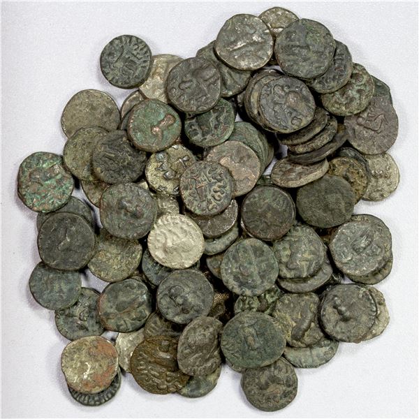 INDO-SCYTHIAN: LOT of 93 billon drachms