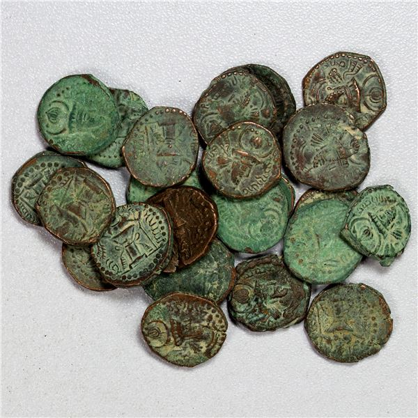 KUSHANO-SASANIAN: Peroz II, ca. 303-330, LOT of 24 Bactrian coppers