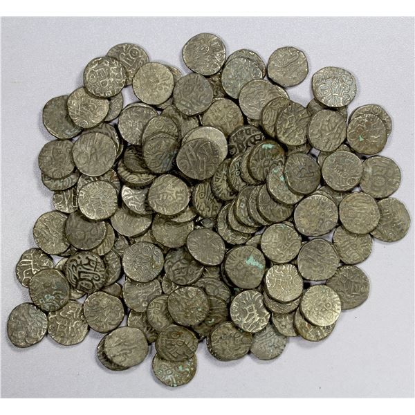 MEDIEVAL HINDU INDIA: LOT of about 144 copper jitals