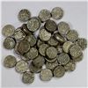 Image 1 : MUGHAL: Akbar I, 1556-1605, LOT of 45 silver "baglana" mahmudis