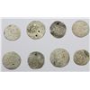 Image 1 : MUGHAL: LOT of 8 silver shahrukhis