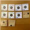 Image 1 : COLONIAL INDIA: LOT of 8 silver and 2 copper coins